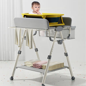 <span class=keywords><strong>Table</strong></span> à <span class=keywords><strong>langer</strong></span> pliable en plastique imperméable, station de change de couches réglable, écologique et multifonctionnelle pour bébé - Product Image 1