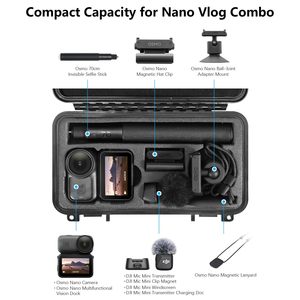 เคสแข็ง Amazear สำหรับ DJI Osmo Nano กันน้ำระดับ IPX4 พร้อมซับในบุผ้ากำมะหยี่ สำหรับชุดอุปกรณ์ครบชุด พร้อมแม่เหล็กยึดติด - Product Image 2