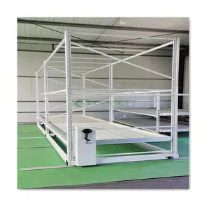 Sistema di coltivazione verticale Mobile multistrato di vendita caldo Grow Tables Grow rack tavoli di flusso e riflusso