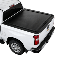 Couverture de benne rétractable manuelle pour pick-up, en alliage d'aluminium, sans perçage, pour Chevrolet Silverado 6.6ft