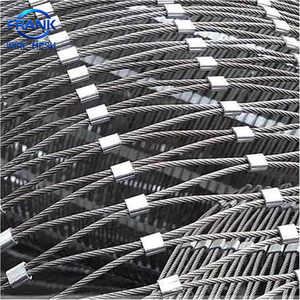 Maille de câble en acier inoxydable 304 316 Weaving Skyline pour la décoration de murs rideaux de monuments urbains - Product Image 4