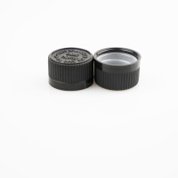 Tapón de Rosca de Plástico Negro a Prueba de Niños de 18mm 20mm 22mm 24mm 28mm 32mm 38mm 44mm 52mm para Botellas de Aceite, Tamaño Personalizable