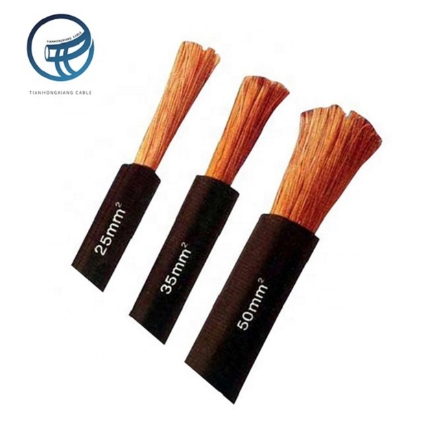 2022 New Heavy Duty Welding Copper Cable 10mm-35mm Heat Resistant PVC Insulated Wire for Industrial Use