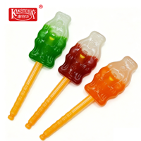 Sucette sifflet Cola multicolore saveur fruits mélangés bonbon dur sucré emballage créatif en boîte