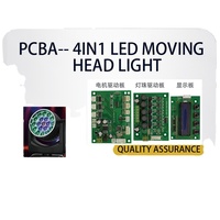 Luces Móviles con Zoom y Enfoque Ajustable 4 en 1 de 108 LED y 36 LED; Iluminación Ambiental; Placa Base de Control Personalizada PCB/PCBA