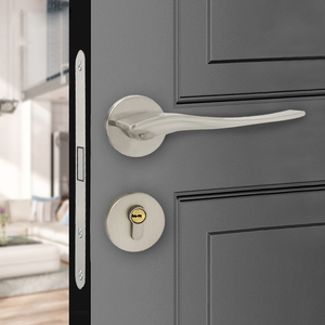 Kẽm Hợp Kim Sóng Thiết Kế Xử Lý Phòng Ngủ Gỗ Cửa An Ninh Khóa Key Mở Khóa Từ Im Lặng Không Thấm Nước Sự Riêng Tư Chức Năng Khóa Cơ Thể - Product Image 2