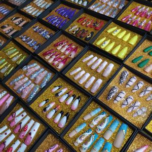 <span class=keywords><strong>Uñas</strong></span> acrílicas artificiales hechas a mano, nuevo diseño, <span class=keywords><strong>2022</strong></span> - Product Image 2