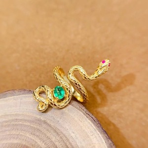 Độc Đáo Và Cá Nhân Thiết Kế Rắn Đồ Trang Sức Nhẫn Bạc 925 Handmade Với Ngọc Tự Nhiên Đá Quý Trang Sức Nhẫn Unisex - Product Image 5