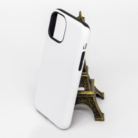 Coque de téléphone à sublimation 3D 2 en 1 pour iPhone 17 Tough Blank 3D Coated for iPhone 16 Blank 3D Sublimation Vacuum Press Phone Case