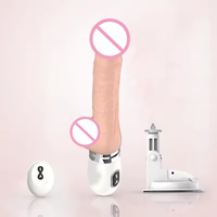 Godes en silicone télescopiques télécommandés Offre Spéciale pour femmes vibrateurs qui se déplacent de haut en bas