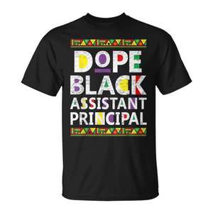 T-shirt « Assistant Principal Afro-Américain » – Produit promotionnel original et fier d'être un témoin de la richesse des cultures africaines - Product Image 1