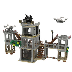 MOC Sentry Camp ensamblado bloque de construcción masculino <span class=keywords><strong>militar</strong></span> pequeñas partículas <span class=keywords><strong>niños</strong></span> ladrillos juguetes educativos <span class=keywords><strong>para</strong></span> <span class=keywords><strong>niños</strong></span> - Product Image 2