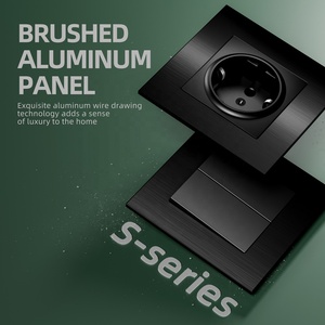 Panel de PC de Aluminio Cepillado de Alta Gama, Material de Cobre, Enchufe de Pared Estándar Europeo Alemán <span class=keywords><strong>Schuko</strong></span> con Certificado CE TUV RoHS - Product Image 4