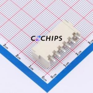 WF-1F396A6P Wire-to-Board Pin Header SMD,P=3.96mm,Horizontal Mount Connector 1x6P 3.96mm Horizontal Mount VH - Product Image 2