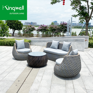 Set di divani <span class=keywords><strong>in</strong></span> tessuto e legno mobili da <span class=keywords><strong>giardino</strong></span> per cortile del parco ingresso laboratorio - Product Image 6