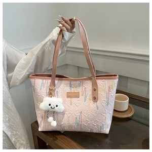 Popolare Borsa a Tracolla Capiente e alla Moda con Cerniera, Fodera in Poliestere, Design Carino e Texturizzato per Uso Quotidiano e Pendolarismo - Product Image 4