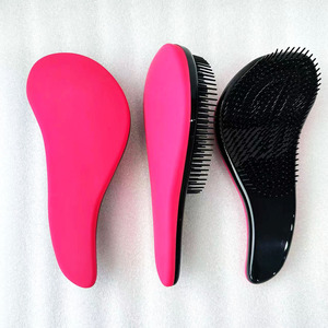 Cepillo de belleza de salón electrochapado rosa de moda para desenredador de cabello húmedo y seco para mujeres y niñas - Product Image 4