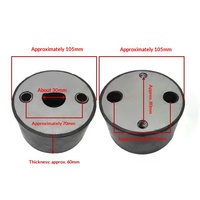 NIANNUO Tampon Amortisseur en Caoutchouc pour Compacteur Vibratoire, Isolateur de Vibrations Élastique, Pièces de Remplacement pour Compactage