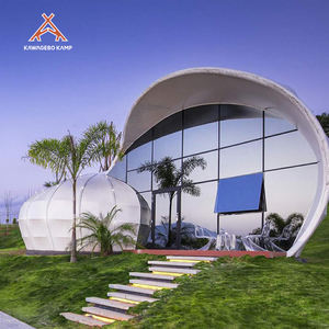 Кавагебо Камп 43 ㎡   Элитная палатка-шатер для глэмпинга и отелей, 750 г, из ПВДФ, в форме ракушки, высокого качества, на заказ - Product Image 4