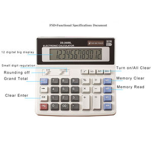 Calculadora Electrónica de Doble Alimentación de 12 Dígitos G247 - Product Image 2