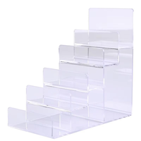 JIHONG Transparent PVC acrylique multicouche stockage présentoir Cube échelle support organisateur pour portefeuilles lunettes