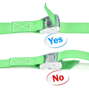 जिंक अलॉय कैम लॉक बकल के साथ सामान के लिए 1.5" 38mm 900daN हैवी ड्यूटी टाई डाउन स्ट्रैप कार्गो लैशिंग स्ट्रैप - Product Image 3