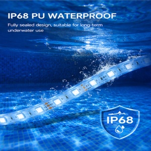 Lumière LED pour piscine, DC24V 10W RGB IP68, étanche sous l'eau, pour villa, aquarium, bac à poissons, bande lumineuse LED - Product Image 6