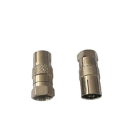 Adaptador RF de Alto Rendimiento, Conector F J/TV K, Conector Macho F a Conector Hembra TV, Adaptador Coaxial RF