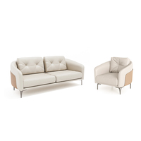 Modernes Zeitgenössisches Wohnzimmer Büro-Möbel Ledersofa Ecksofa U-förmige Kombination Modulares Sofa-Set