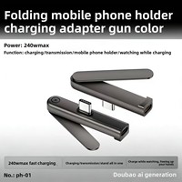 Adaptateur de charge USB-C 240W, nouveau style, charge rapide, support de téléphone en alliage de zinc, adaptateur de transfert de données compatible OTG