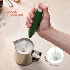Accessoires de cuisine, mini fouet à lait électrique <span class=keywords><strong>sans</strong></span> fil portable en plastique écologique, <span class=keywords><strong>kit</strong></span> de mélangeur pour matcha, café - Product Image 4