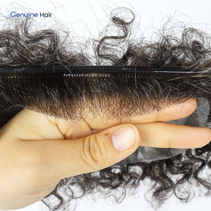 <span class=keywords><strong>Perruque</strong></span> Ultra-Légère et Respirante pour Hommes, 50% Faible Densité, Toupet en Dentelle Suisse, Cheveux Humains Ondulés Naturels pour Hommes Souffrant de Cheveux Fins - Product Image 4