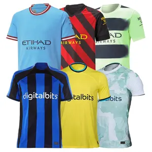 Custom Men Football Jersey Man City Int Milan Club Football Wear Soccer Uniforms Wholesale Soccer Jerseys Set