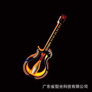 Elegante Soporte para Botellas de Vino con Forma de Guitarra, Iluminación LED, Decoración para Bar, KTV y Fiestas - Product Image 4