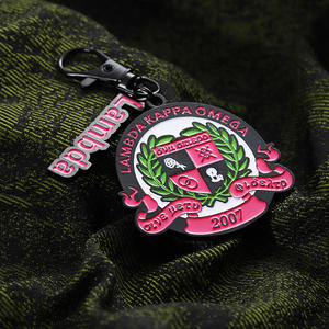 时尚定制金属钥匙扣 金属锌合金精美珐琅钥匙扣 定制徽标品牌字母纪念品礼品 - Product Image 4