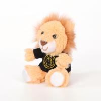 Peluche lion assis à vêtements remplaçables, personnalisable, rembourrée en coton PP, avec services OEM ODM