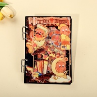 [Shake Shake Book] Starman 2.0 Cuaderno de Hojas Sueltas Creativo de Estilo Japonés en Acrílico, Cuaderno de Dibujos Animados para Estudiantes, Diario