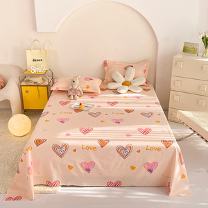 Parure de Draps en Microfibre pour Linge de Maison, Motif Floral Imprimé, Vente en Gros, Drap Plat 1 Pièce, Drap de Dessus le <span class=keywords><strong>Moins</strong></span> Cher pour Lit - Product Image 1
