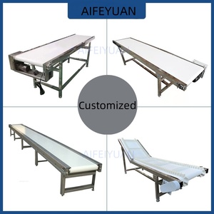 Depo lojistik için ayarlanabilir hız hafif özel genişlik 10m uzunluk gıda sınıfı PVC konveyör - Product Image 5