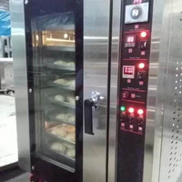 Four à circulation d'air chaud personnalisé à 5 ou 10 plaques, humidification par pulvérisation, chauffage uniforme, multifonctionnel, pour boulangerie, en acier inoxydable 304