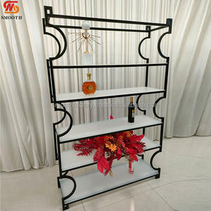 SMOOTH Wedding Iron Metal Wine Rack Wedding <b>Backdrop</b> Birthday Events Party Black <b>Backdrop</b> <b>Stand</b> Wine Rack - Product Image 4