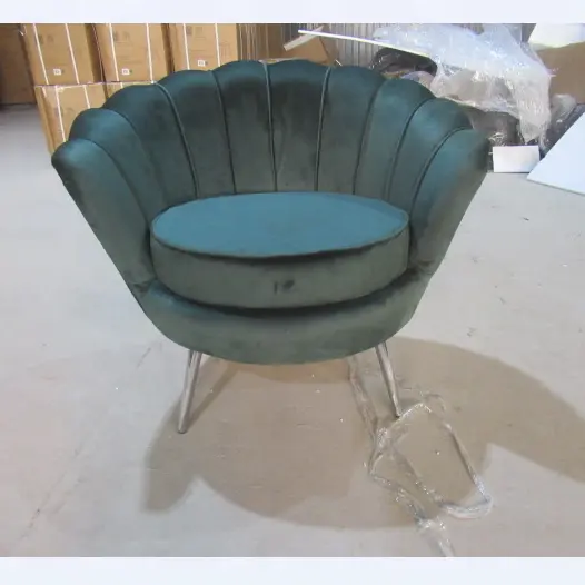 מודרני סלון ריהוט ספה אחת מועדון כיסא עם קטיפה ספה מתכת ספה בית ריהוט