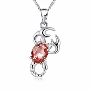 Crystal Gifts Birthday Pendant Jewelry Horoscope Platinum Plated 12 Constellation Zodiac Necklace