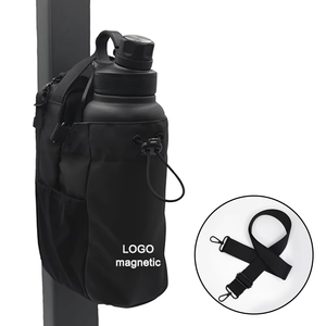 Large Capacity Gym Fitness <b>Water</b> <b>Bottle</b> Bag Portable Crossbody Magnetic Gym Bag System Polyester Special Magnet Bag - Product Image 1