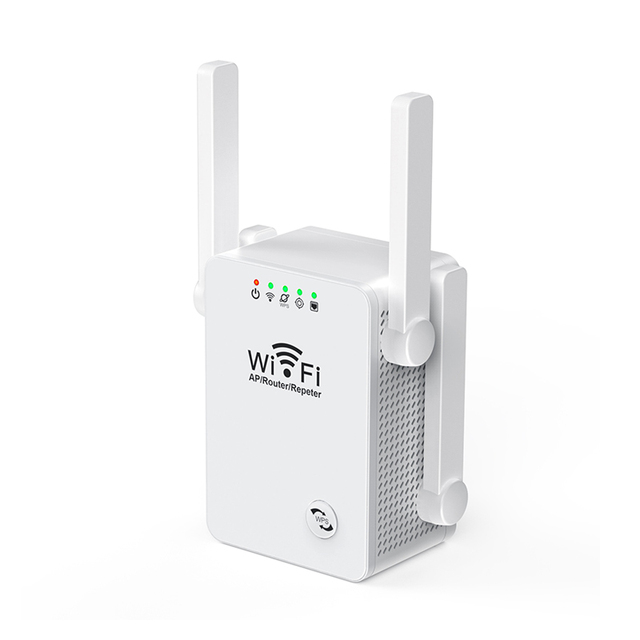 U8 Wifi Repeater 2.4G Wifi Router 4 Antenna 802.11ax 300Mbps Quick Connect Wide Range Wireless Network Signal Repeater
