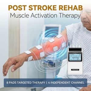Appareil de physiothérapie EMS Stim Pulse Massager pour la rééducation fonctionnelle post-AVC et la douleur chronique, 8 électrodes - Product Image 1