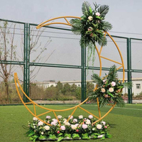 Arche de Cérémonie de Mariage en Fer Forgé, Support Monopoteau pour Arche de Ballons, Décoration Lavable pour Scène d'Événement et Guide de Route