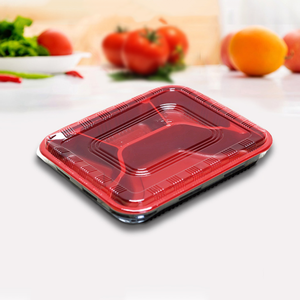 Plateaux à emporter en <span class=keywords><strong>plastique</strong></span>, sachets alimentaires colorés et personnalisés pour aliments chauds, 100 pièces - Product Image 5