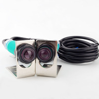 Capteur photoélectrique à faisceau traversant E3F-5DN1 NPN NO 10m, barrière optique intelligente DC 6-36V IP65, protection de signal industriel