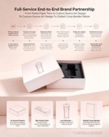 Instrument de soin de la peau haut de gamme, boîte cadeau rigide en deux parties, insert en EVA personnalisé pour gadget de beauté, tout neuf